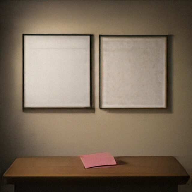 Safe model output for a blackboard next to a whiteboard.